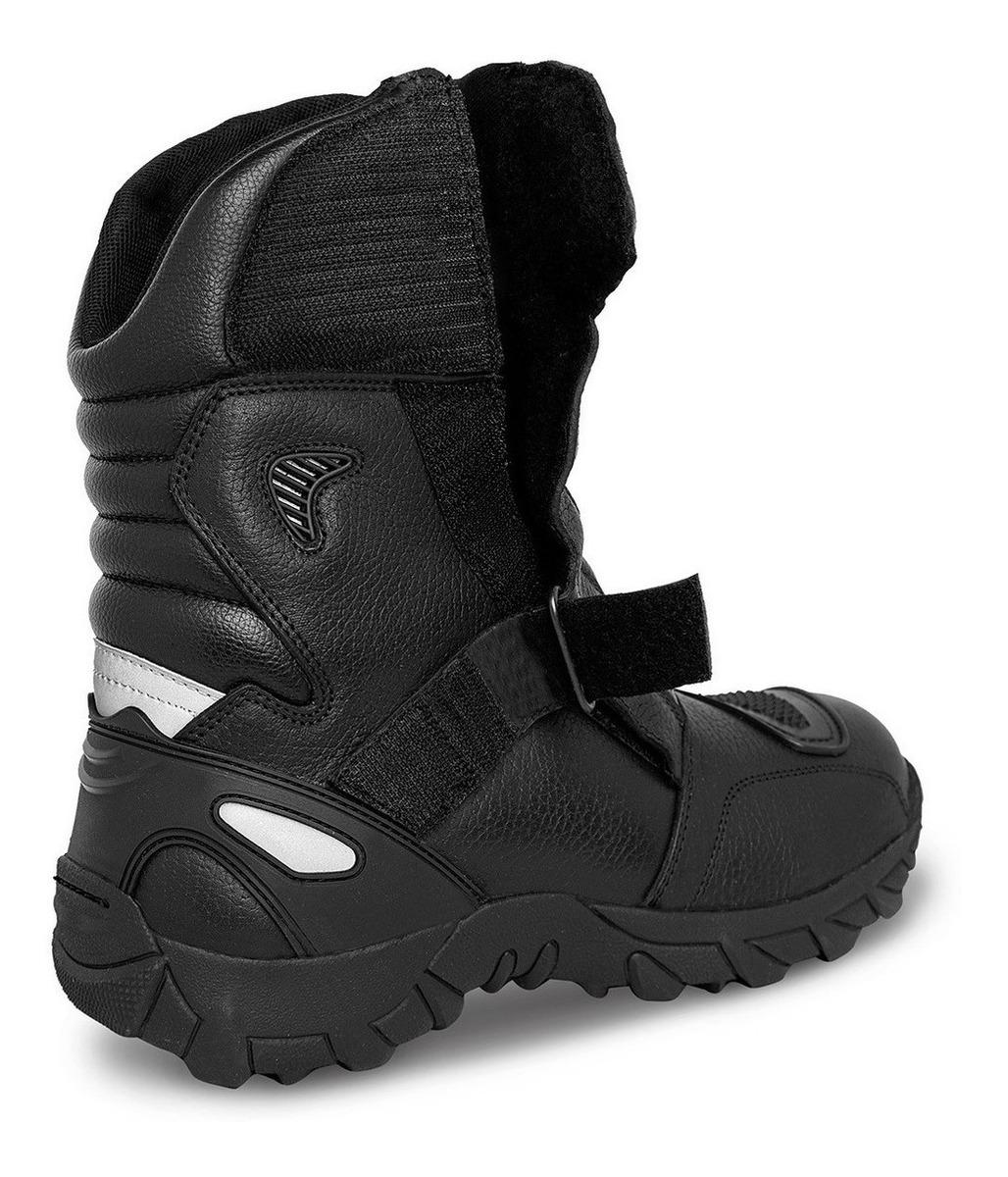 Bota motociclista WKL Biker para caballero Mod.76222 Negro Flother / Bisonte - Imagen 3