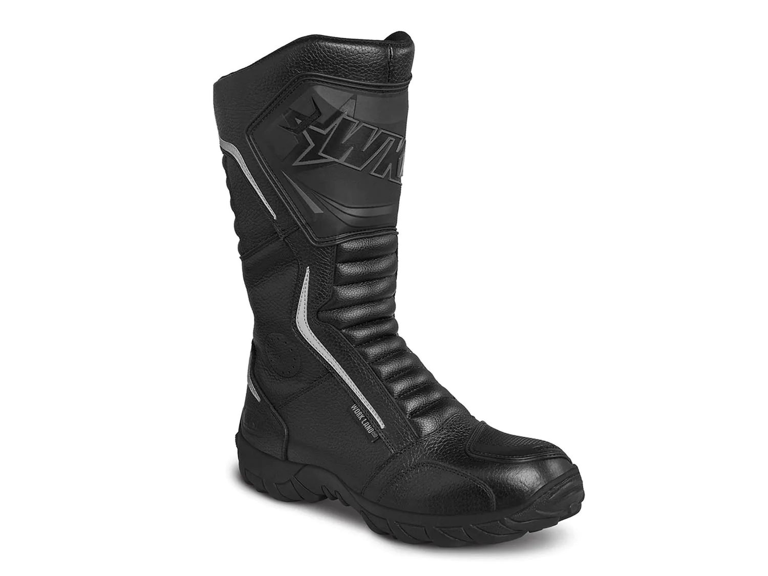 Bota motociclista WKL Biker para caballero Mod.76227 Negro Flother / Bisonte