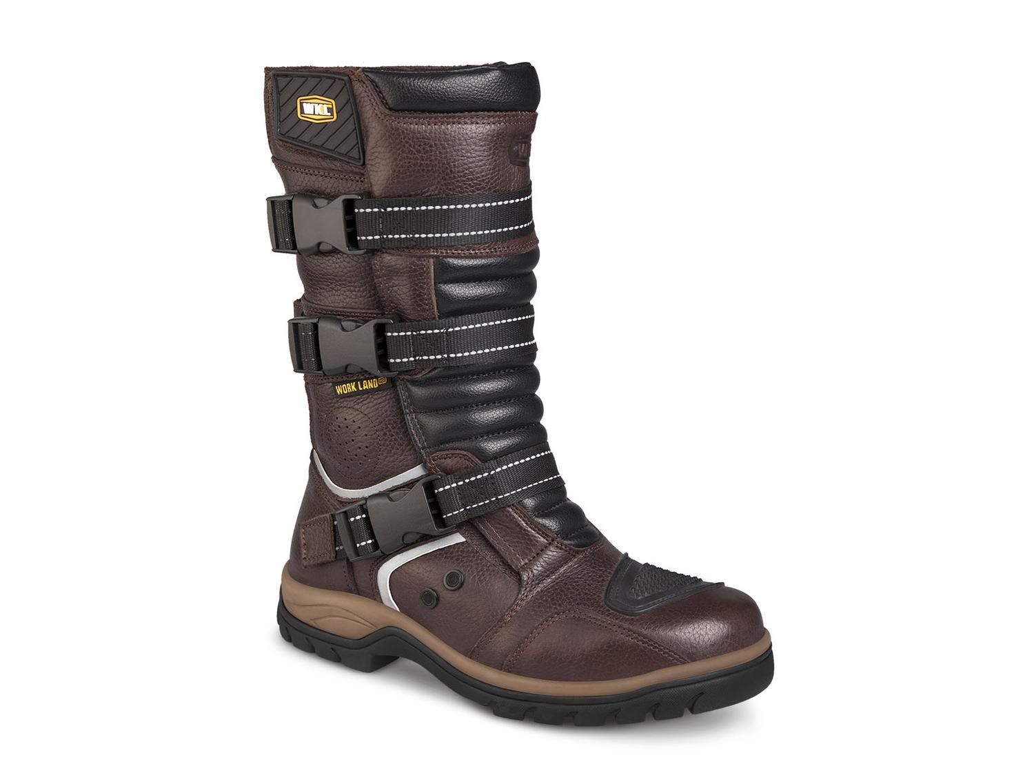 Bota motociclista WKL Biker para caballero Mod.77415 Chocolate Flother / Bisonte
