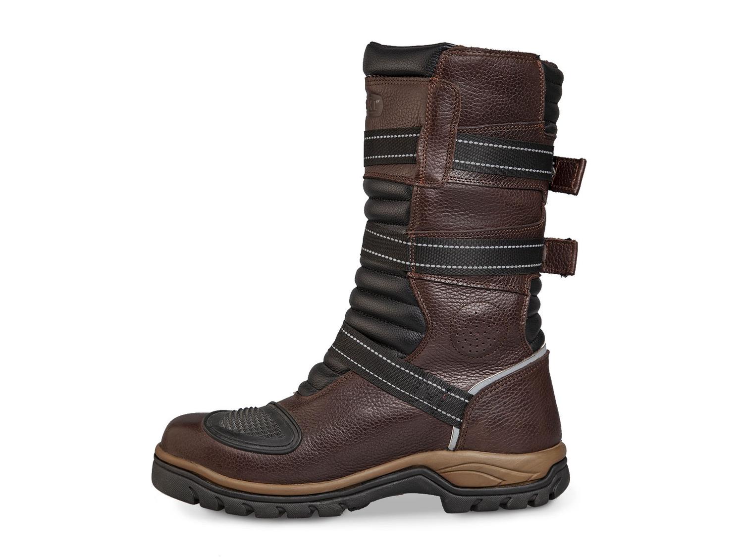 Bota motociclista WKL Biker para caballero Mod.77415 Chocolate Flother / Bisonte - Imagen 3
