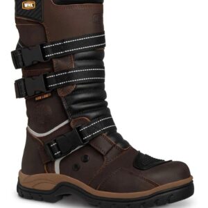 Bota motociclista WKL Biker para caballero Mod.77415 Chocolate Graso