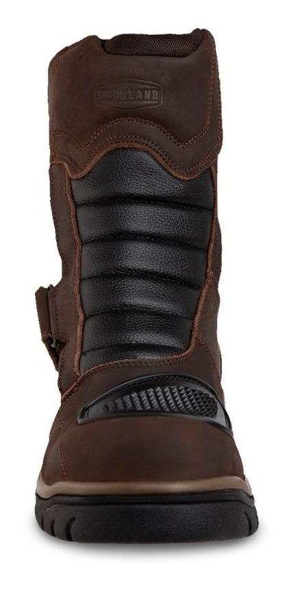Bota motociclista WKL Biker para caballero Mod.77418 Chocolate Graso - Imagen 3