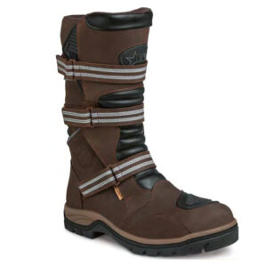 Bota motociclista WKL Biker para caballero Mod.77428 Chocolate Graso