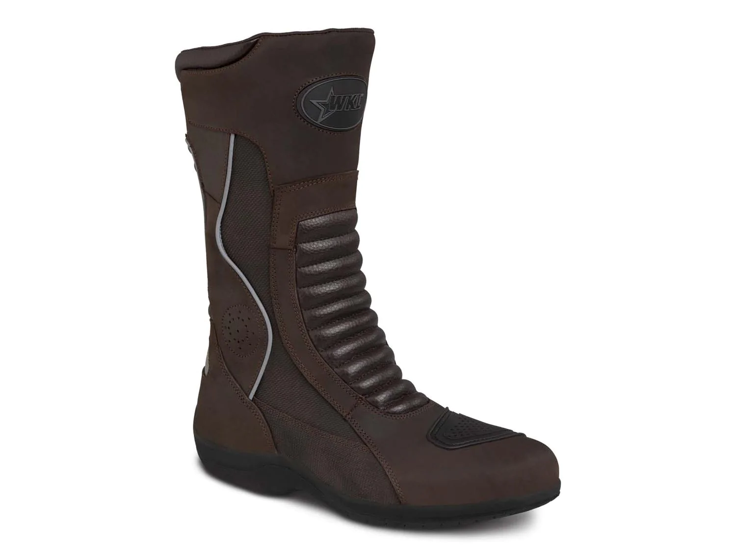 Bota motociclista WKL Biker para caballero Mod.80010 Chocolate Graso
