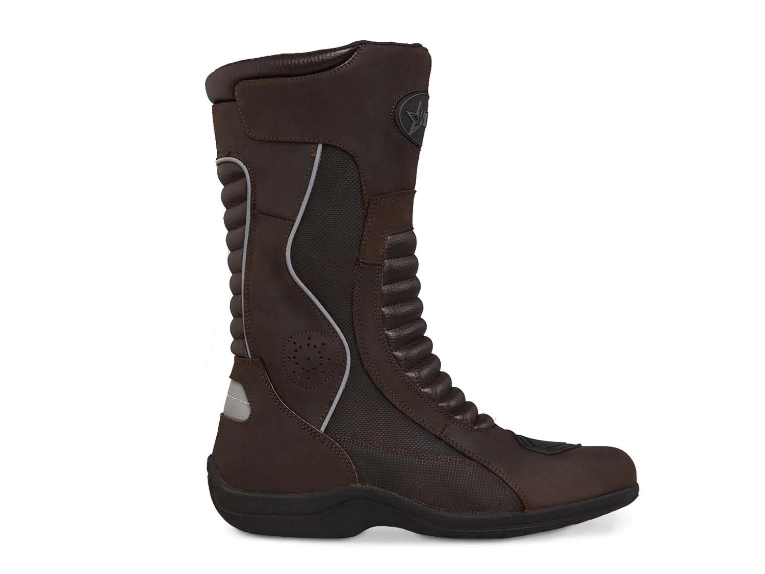 Bota motociclista WKL Biker para caballero Mod.80010 Chocolate Graso - Imagen 2