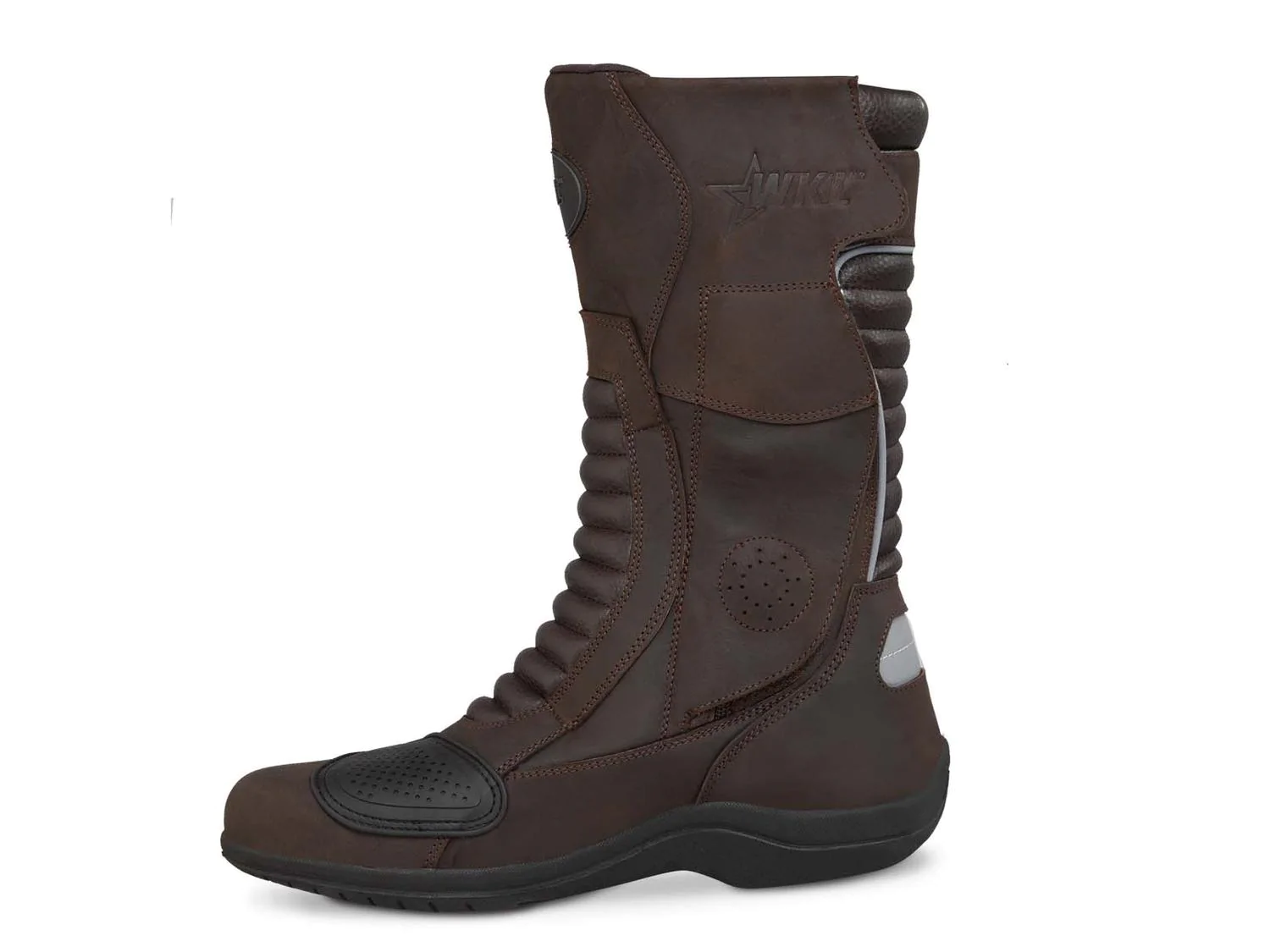 Bota motociclista WKL Biker para caballero Mod.80010 Chocolate Graso - Imagen 4