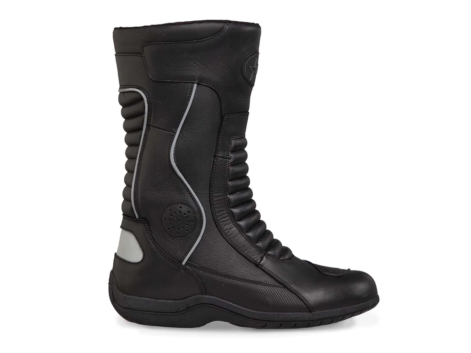 Bota motociclista WKL Biker para dama Mod.80010 Negro Napa / Austria - Imagen 2