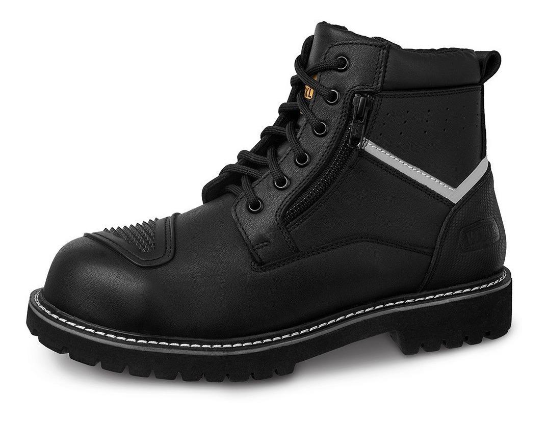 Bota motociclista WKL Biker para caballero Mod.7062 Negro Napa / Austria