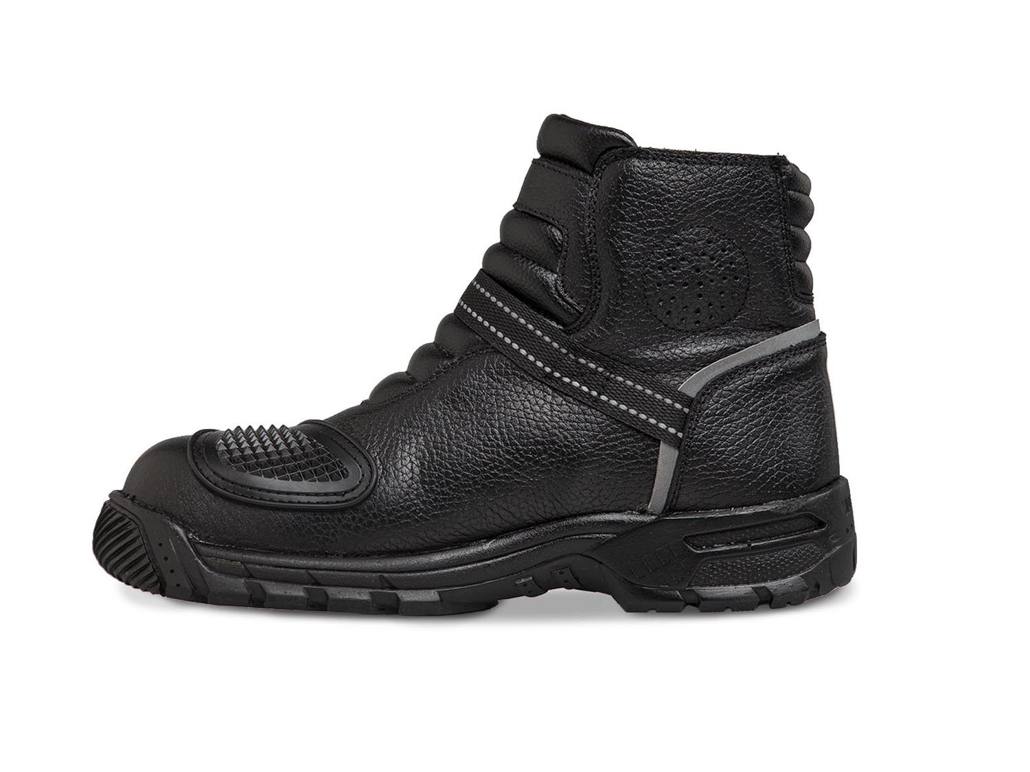Bota motociclista WKL Biker para dama Mod.78219 Negro Flother / Bisonte - Imagen 3