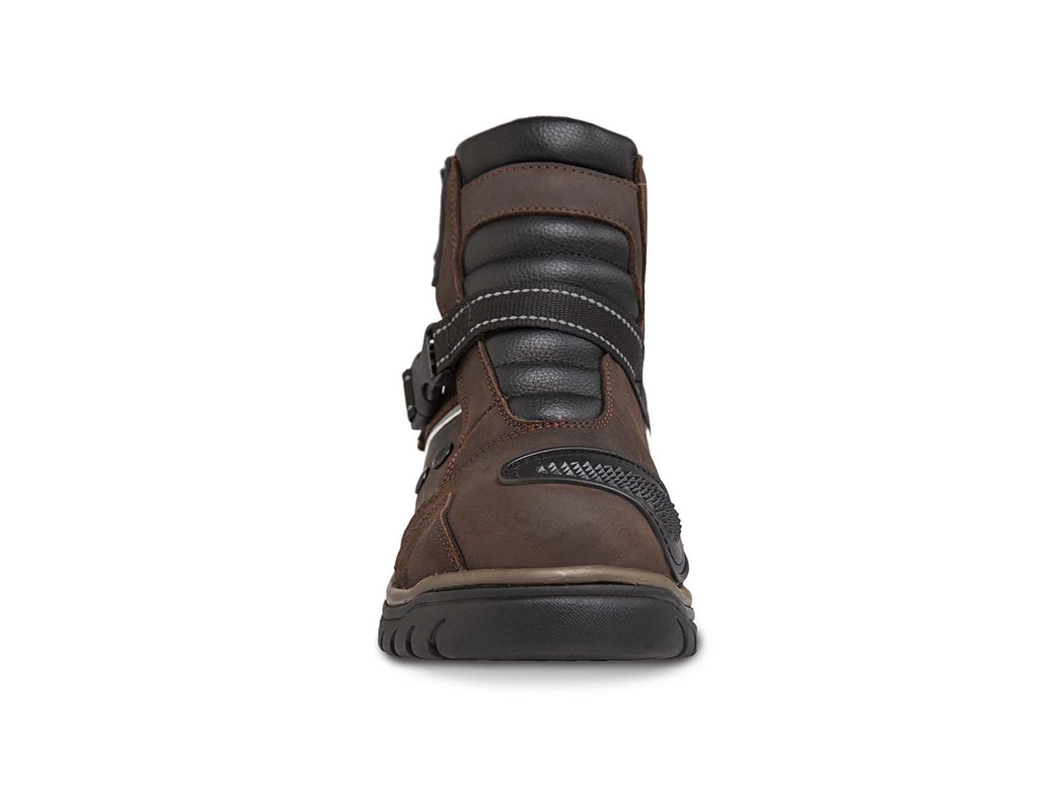 Bota motociclista WKL Biker para dama Mod.77414 Chocolate Graso - Imagen 2