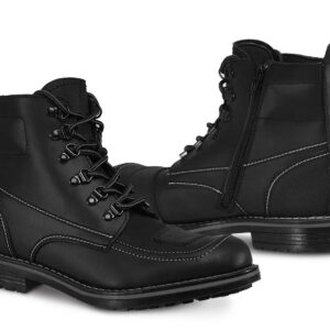 Bota motociclista WKL Biker para caballero Mod.89728 Negro Graso