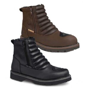 Bota motociclista WKL Biker para caballero Mod.72610 Chocolate Graso