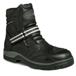 Bota motociclista WKL Biker para caballero Mod.77430 Negro Flother / Bisonte