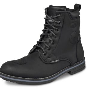 Bota motociclista WKL Biker para caballero Mod.89738 Negro Graso