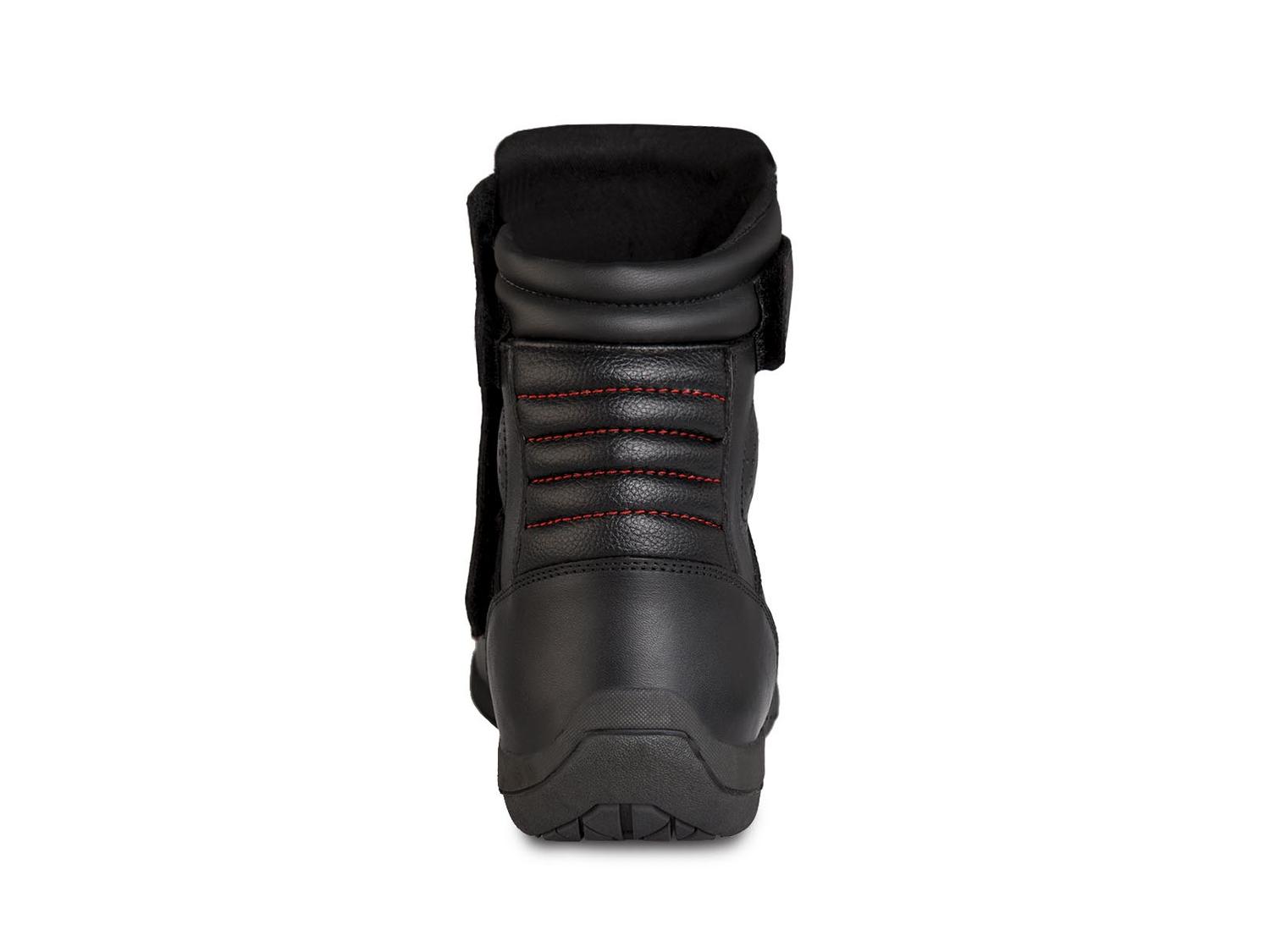 Bota motociclista WKL Biker para dama Mod.80008 Negro Rojo Napa / Austria - Imagen 4
