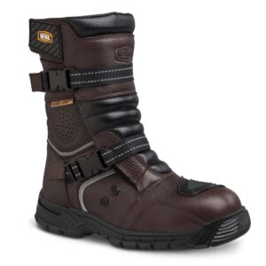 Bota motociclista WKL Biker para dama Mod.78218 Chocolate Flother / Bisonte
