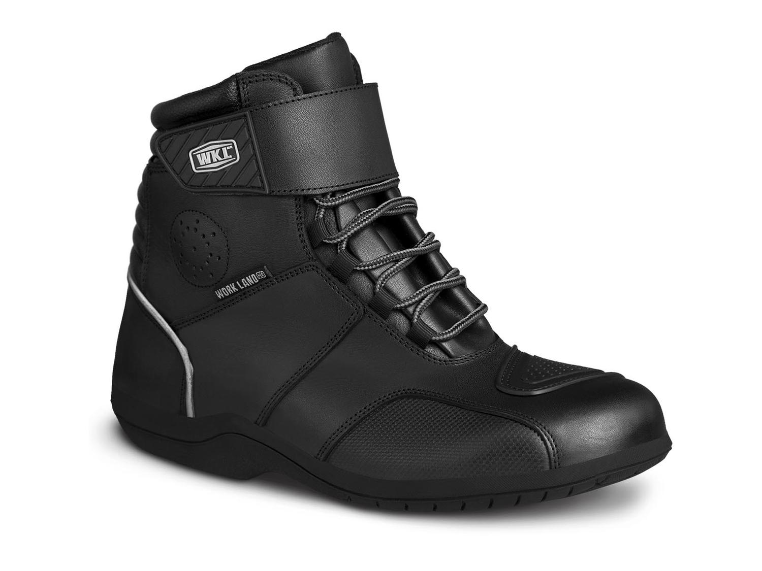Bota motociclista WKL Biker para caballero Mod.80014 Negro Napa / Austria