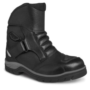 Bota motociclista WKL Biker para caballero Mod.77425 Negro Flother / Bisonte