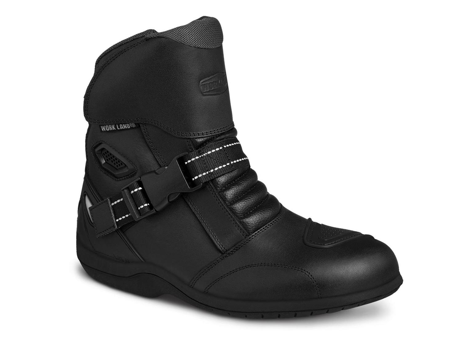 Bota motociclista WKL Biker para caballero Mod.80004 Negro Napa / Austria