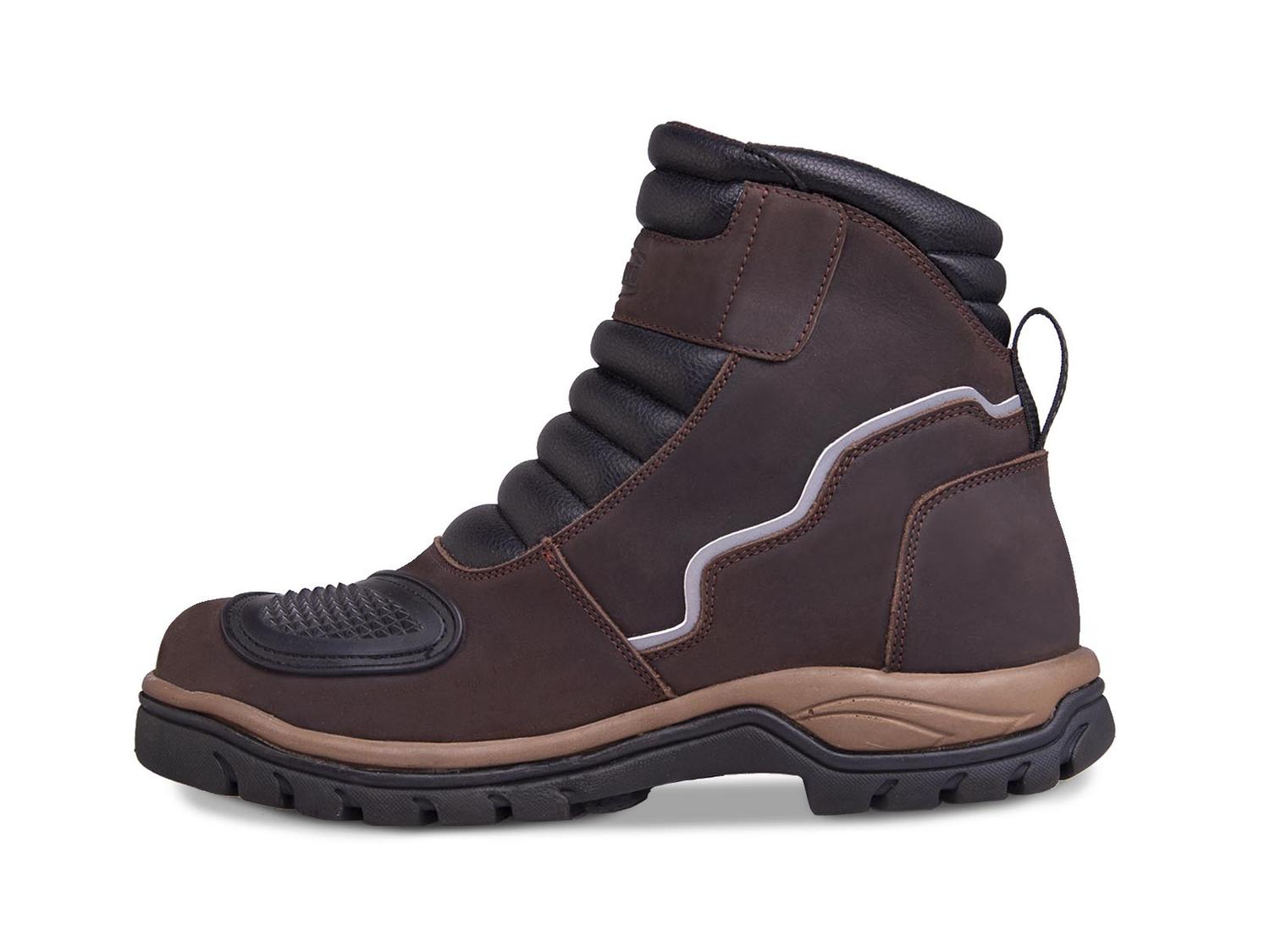 Bota motociclista WKL Biker para caballero Mod.77423 Chocolate Graso - Imagen 3